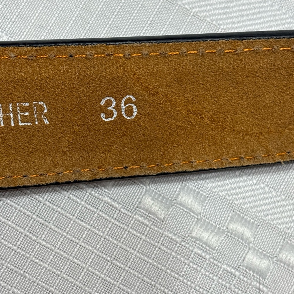 Genuine Leather Womens Western Belt  Casual Jeans Belts- Black Size 36 - Picture 6 of 7